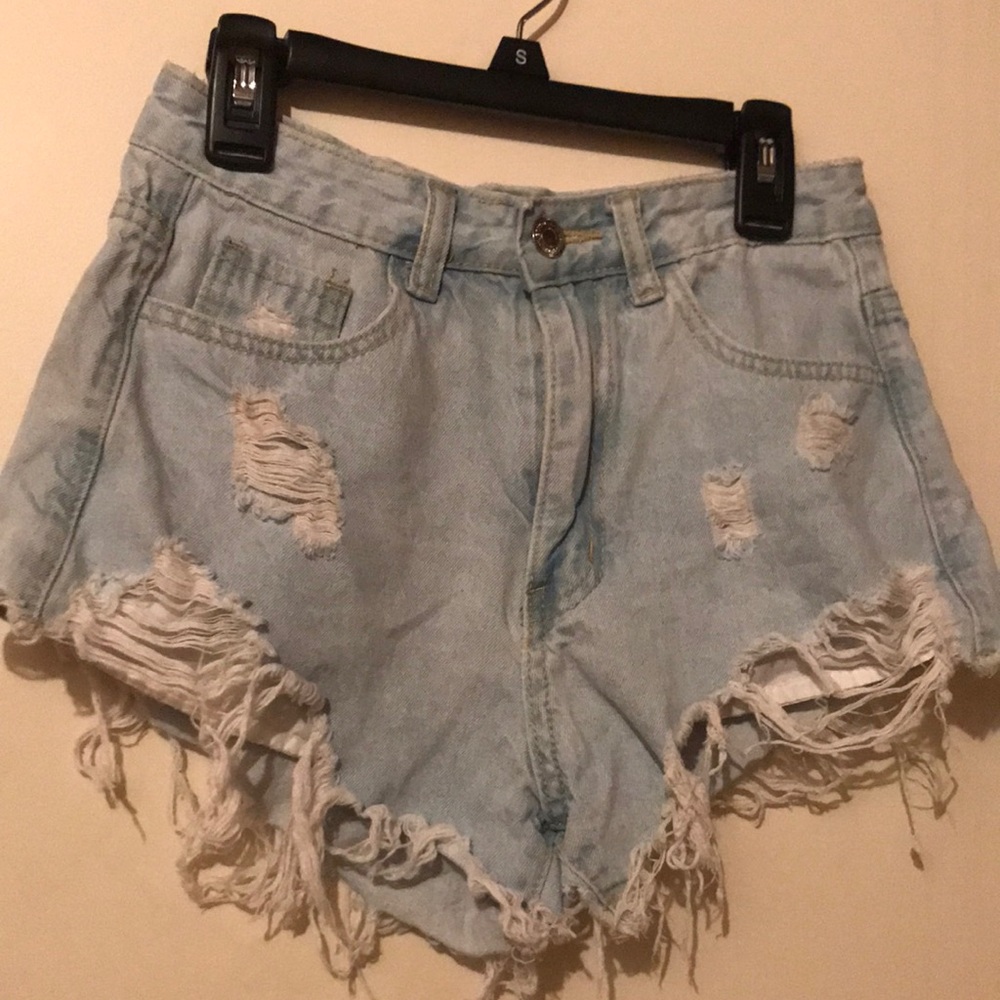 SHEIN jean shorts.